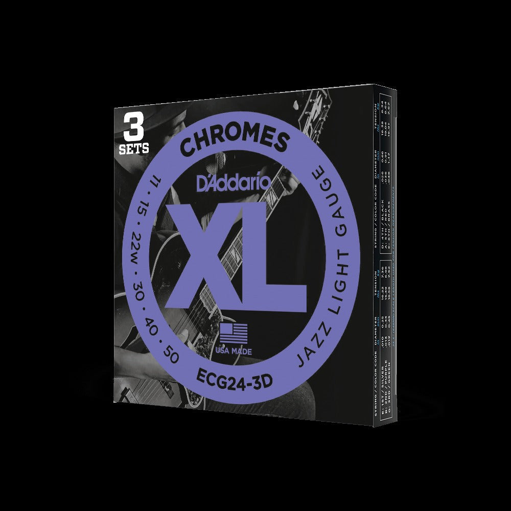 11-50 Jazz Light, XL Chromes Electric Guitar Strings
