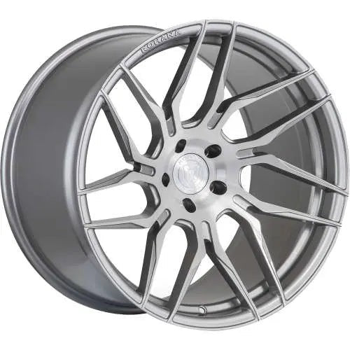 Rohana Wheels RFX7 Titanium Silver w/ Machined Brushed Spoke Faces 20x10 | 5x112 (RFX720105112BT33R)