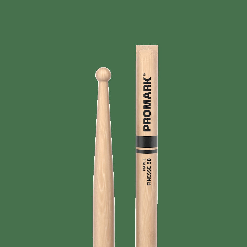 Finesse 5B Maple Drumstick, Small Round Wood Tip