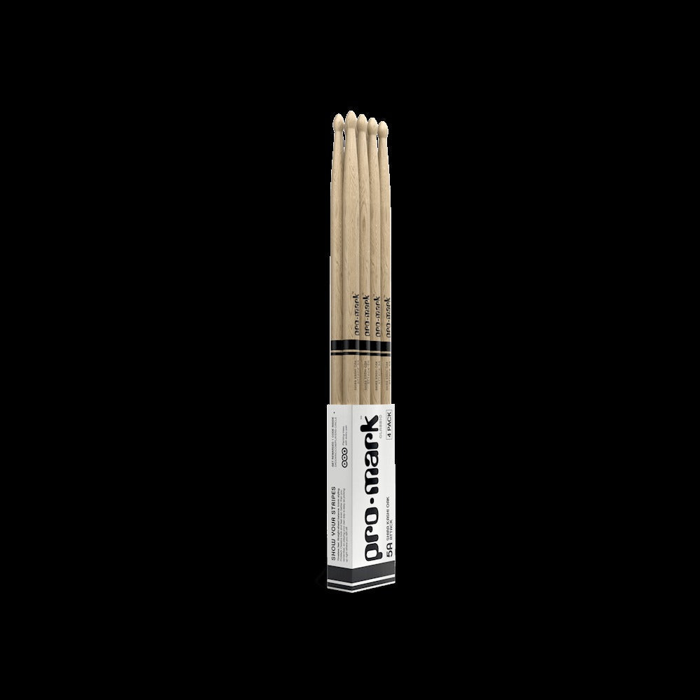 Classic Attack 5A Shira Kashi Oak Drumstick, Oval Wood Tip