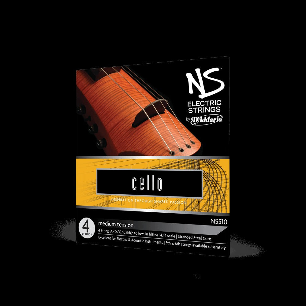 NS Electric Cello String Set, 4/4 Scale, Medium Tension