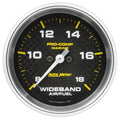 Autometer 2-5/8" ANALOG 8:1-18:1 AFR Air/Fuel Ratio-Wideband Gauge Marine Carbon Fiber | Universal (200870-40)