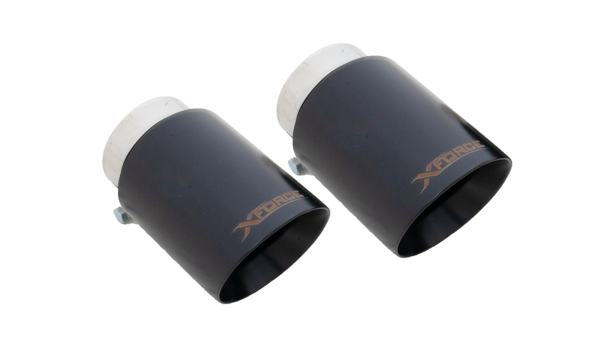 XForce Black Tips | 2020+ Hyundai Elantra N Line 1.6L (ESHY33BLKTIPS)